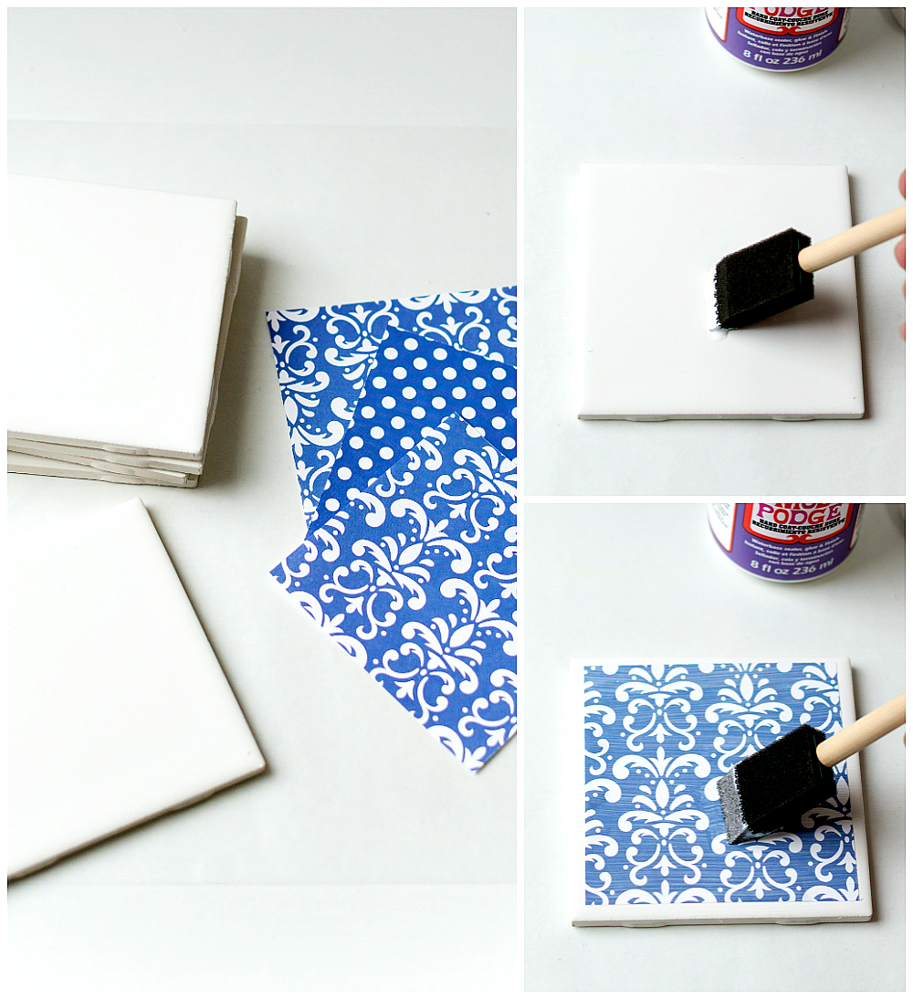 How To Make DIY Coasters from Tiles