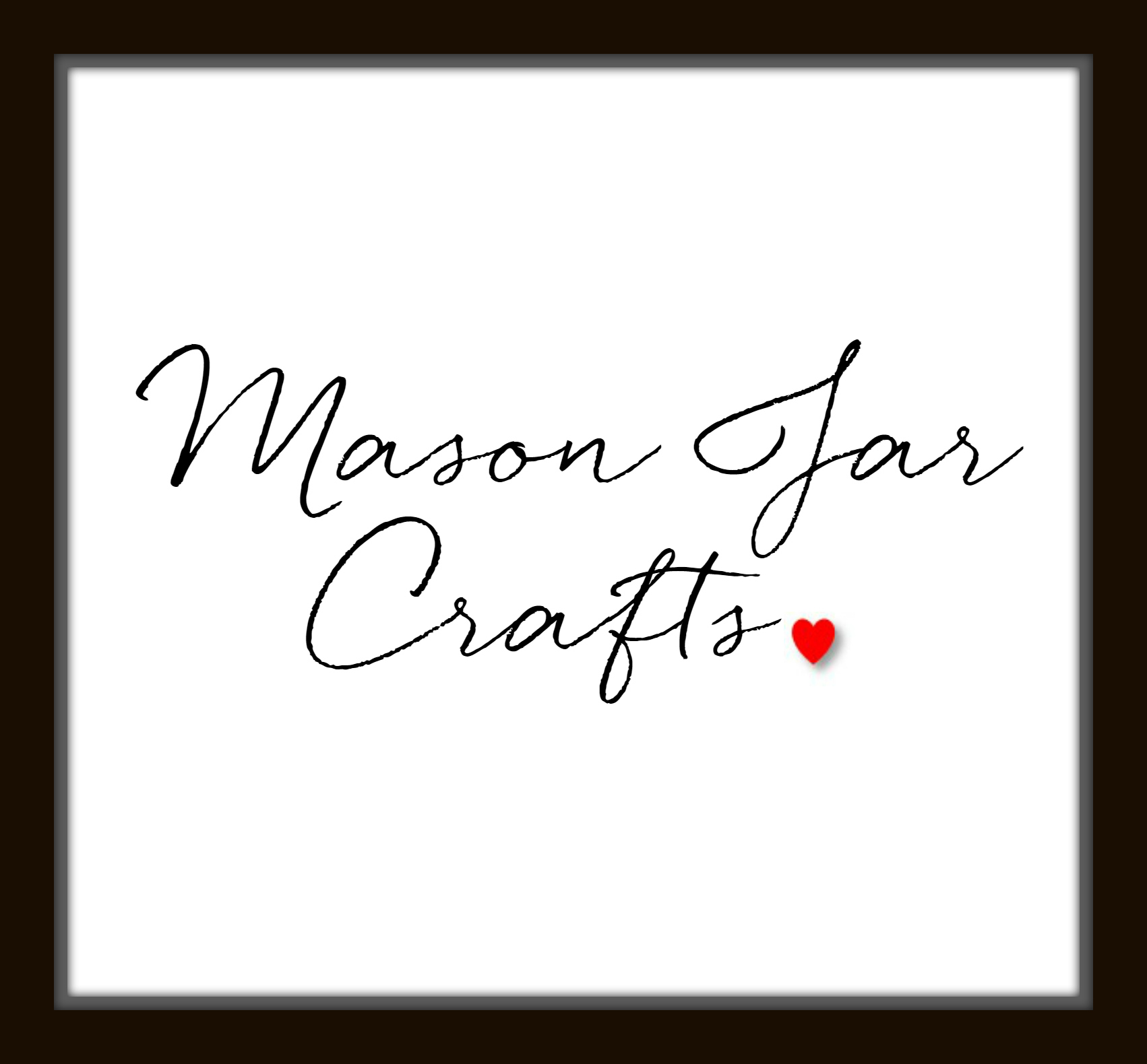 Mason Jar Logo for Pinterest - Black and gray