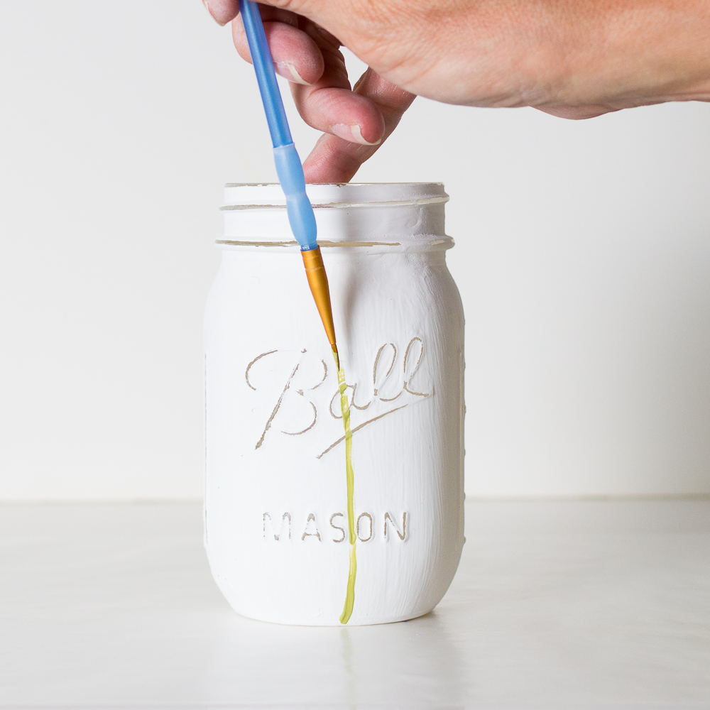 Painted Mason Jar Tutorial