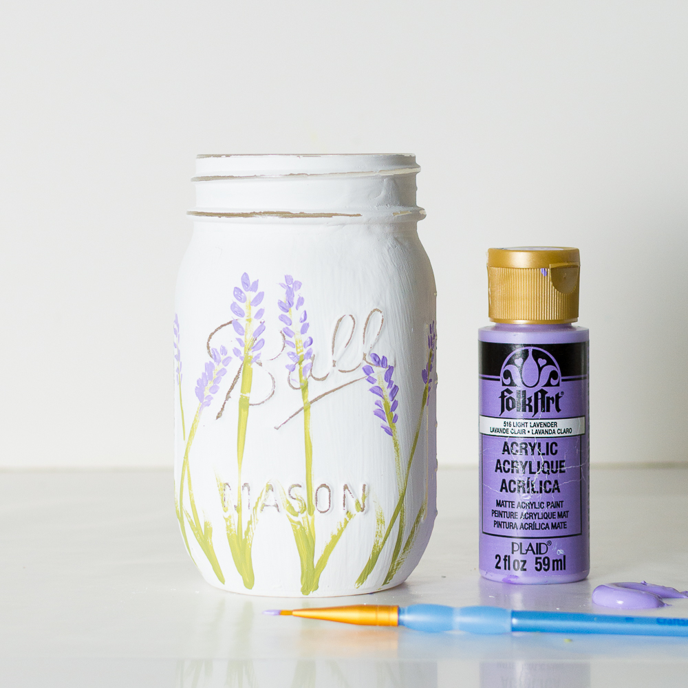 Painted Lavender Flower DIY