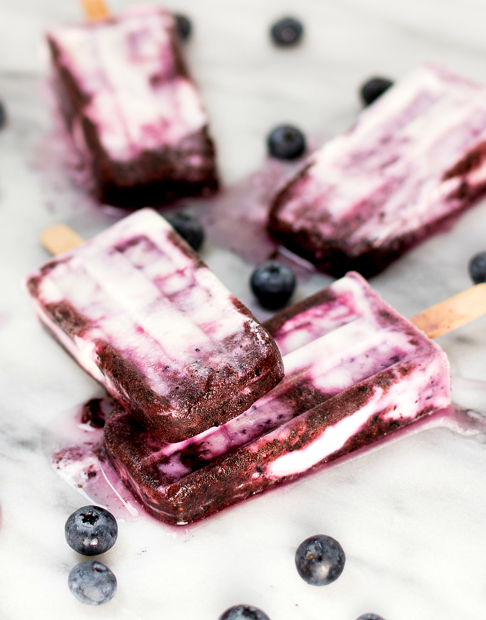 Blueberry Yogurt Popsicles Recipe
