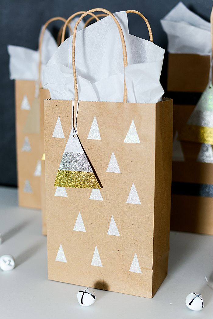 How to Make Holiday Gift Bags and Tags with Duck Tape