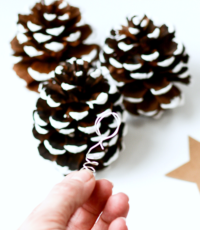 DIY Pine Cone Christmas Tree Place Card Holders