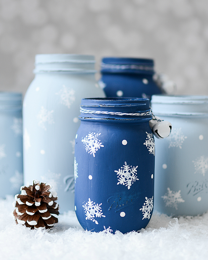 Snowflake Mason Jar