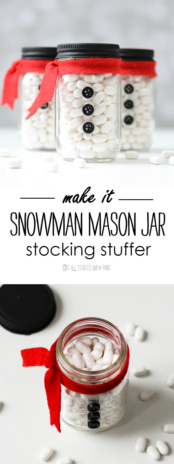 Mini mason jar stocking stuffer
