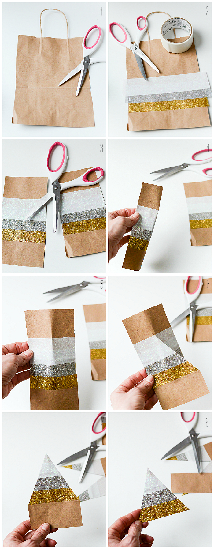 Wrap It Wednesday: Easy Gift Bag with DIY Gift Tags - Gold