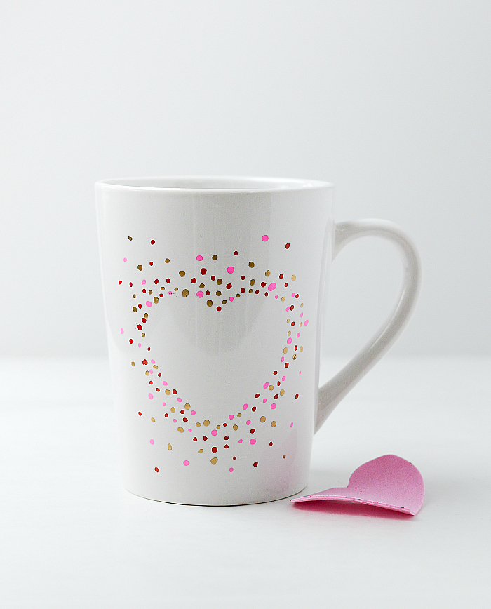 Valentine Day Craft Ideas - Paint Pen Heart Mug