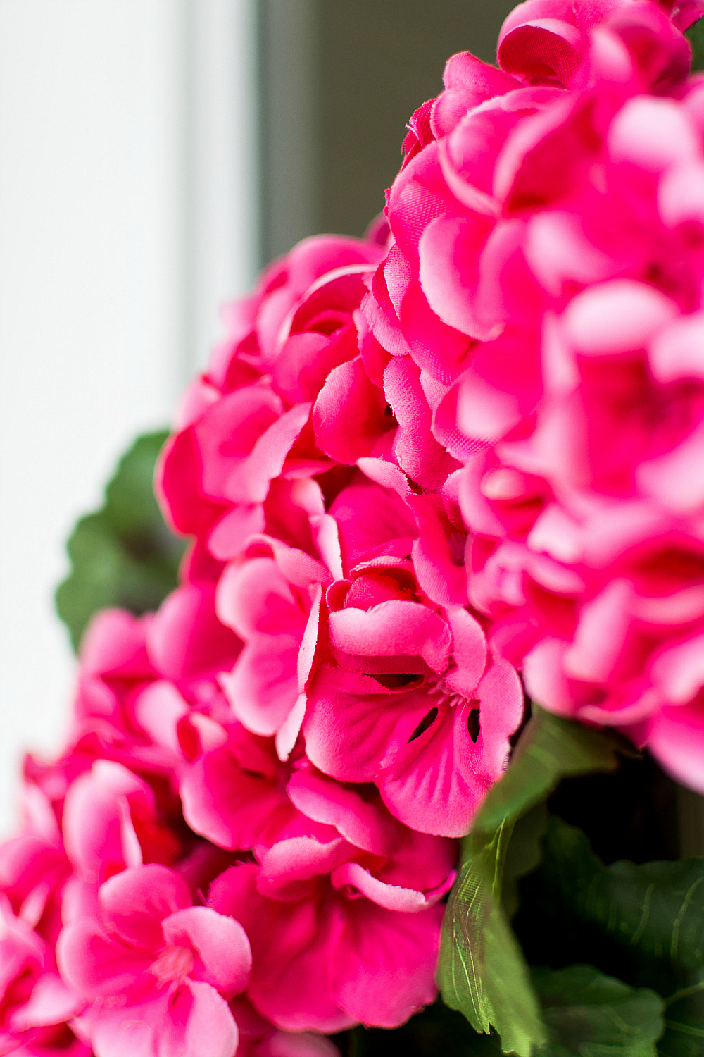 Geranium Monogram Wreath