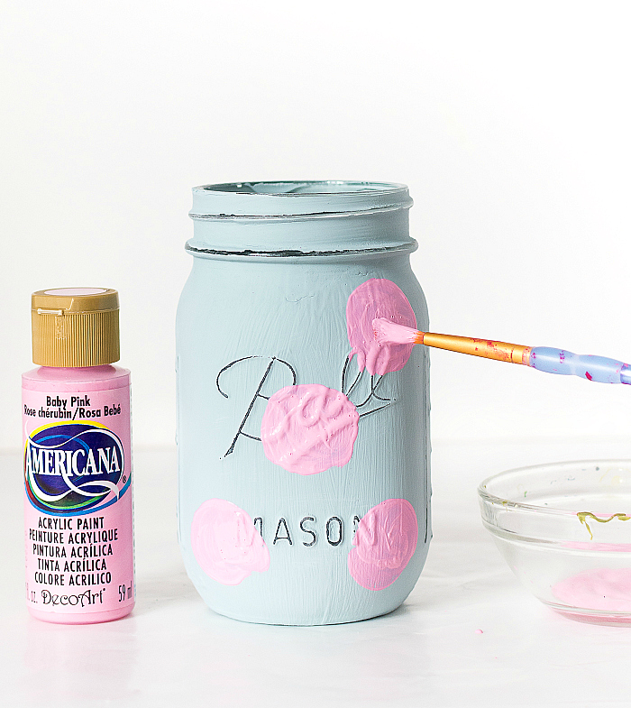 Perfectly Painted Mason Jars From The Inside Easy DIY Tutorial