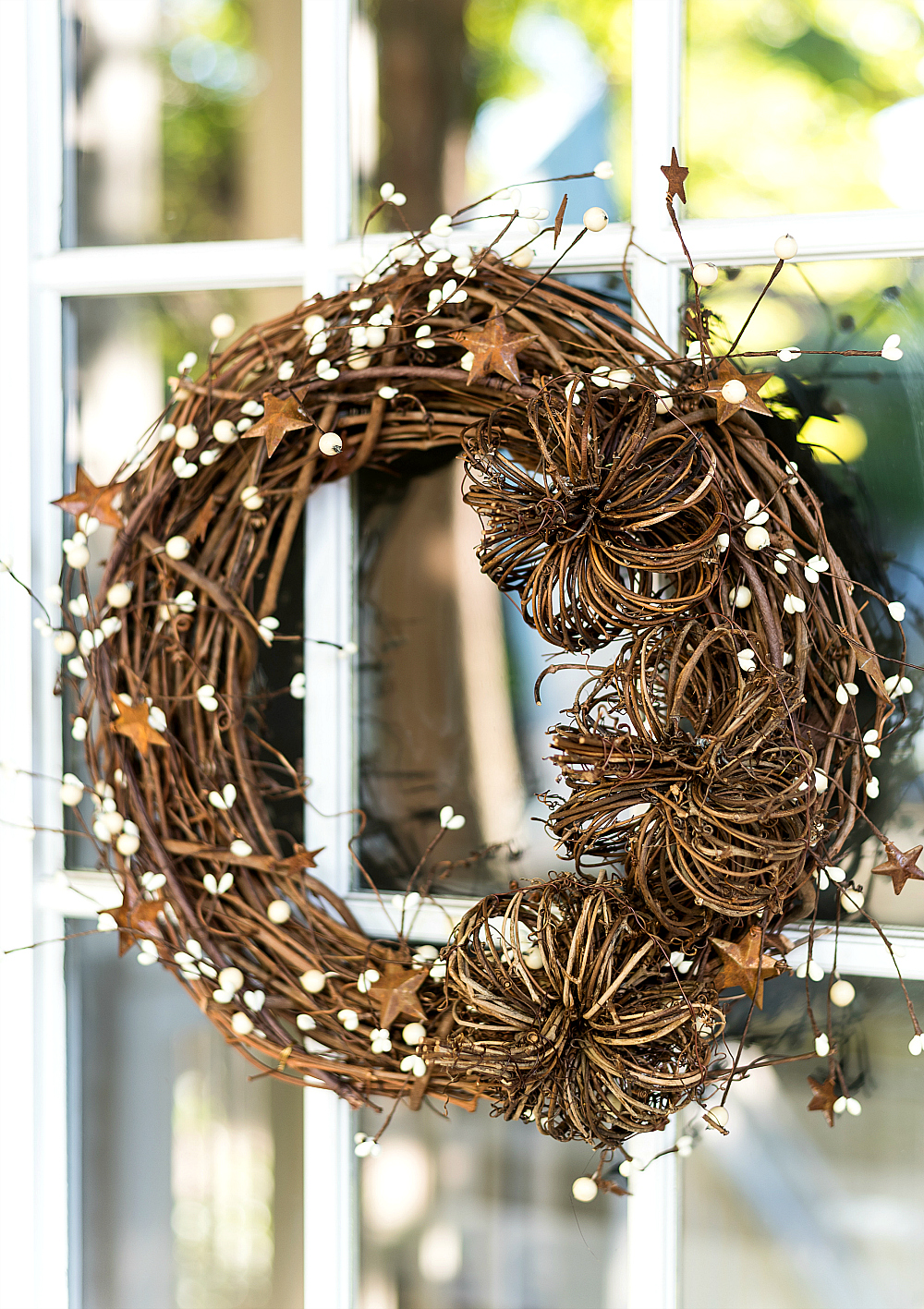 Easy Fall Wreath DIY with Grapevine Wreath and Pumpkins