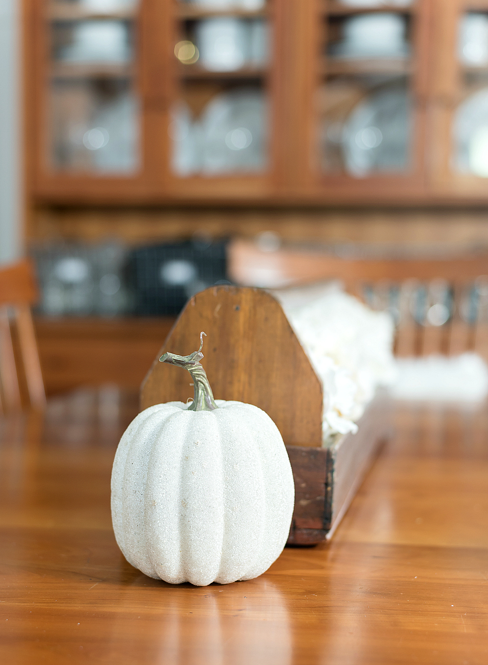 White Pumpkin Centerpiece