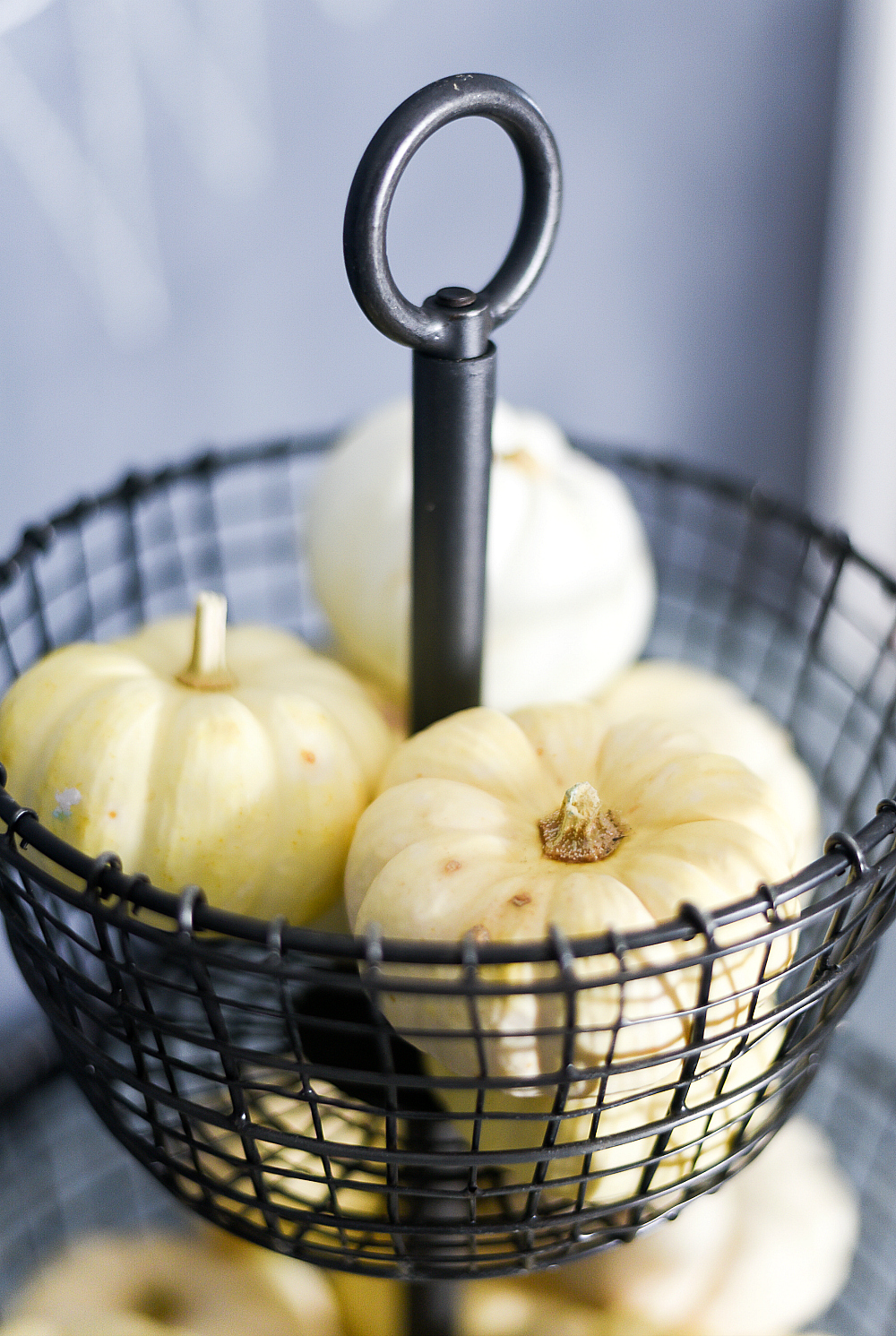 white pumpkins kitchen decor for fall