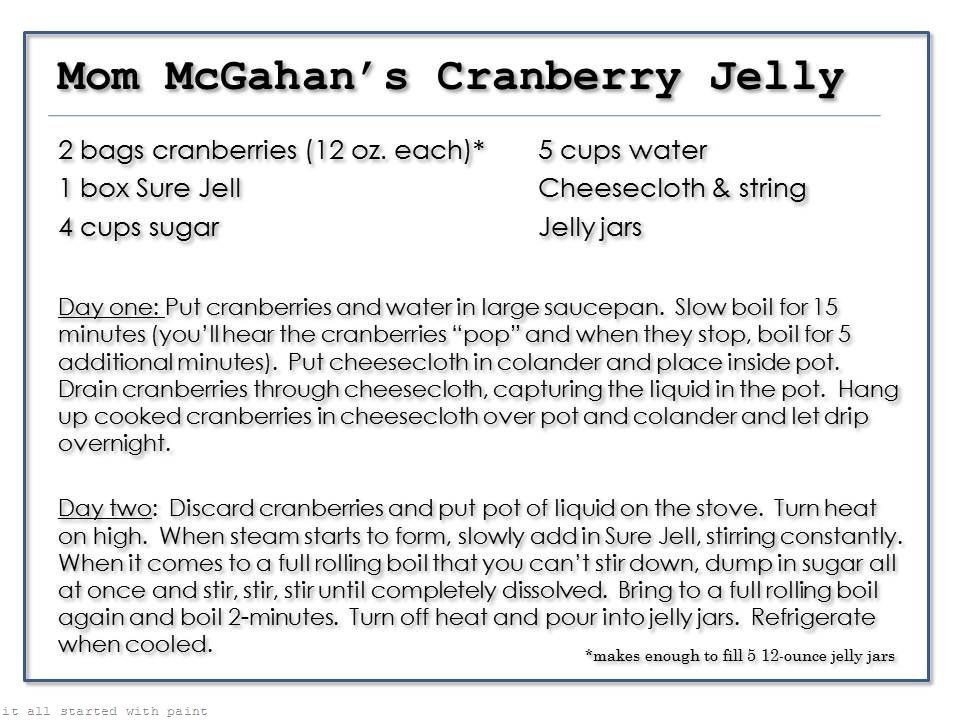 Cranberry Jelly Recipe