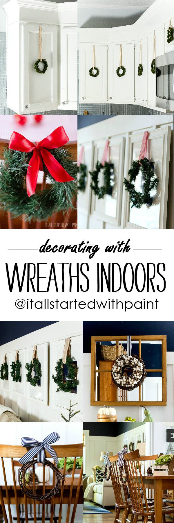Decorating with Wreaths Indoors