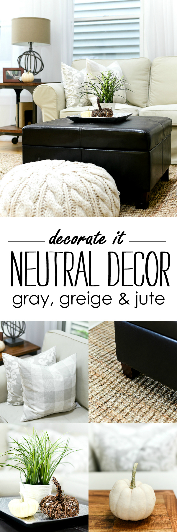 Neutral Decor in Gray, Greige, Jute Rugs