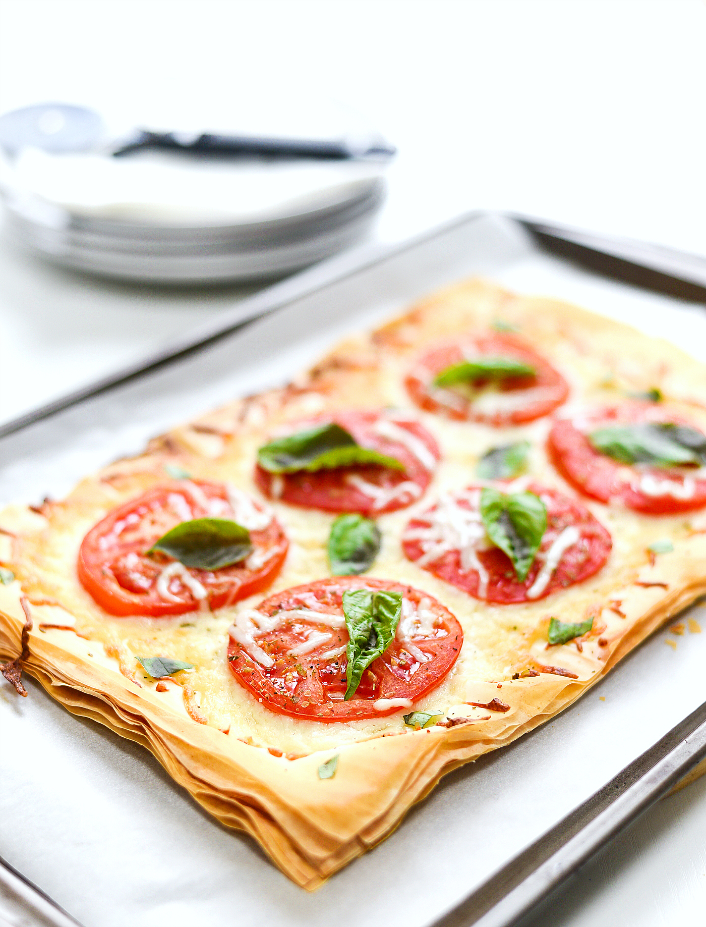 Phyllo Dough Pizza Recipe - Weight Watchers Dinner Ideas with Phyllo Dough