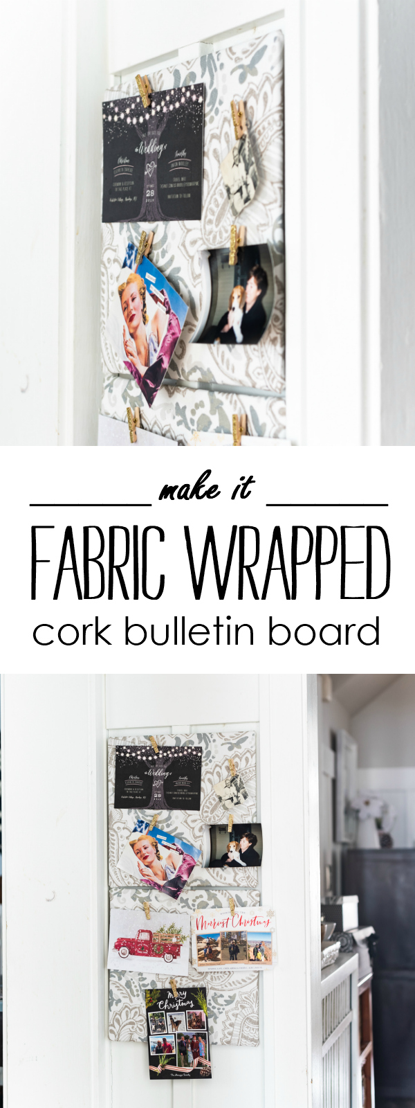 how to make fabric wrapped cork board