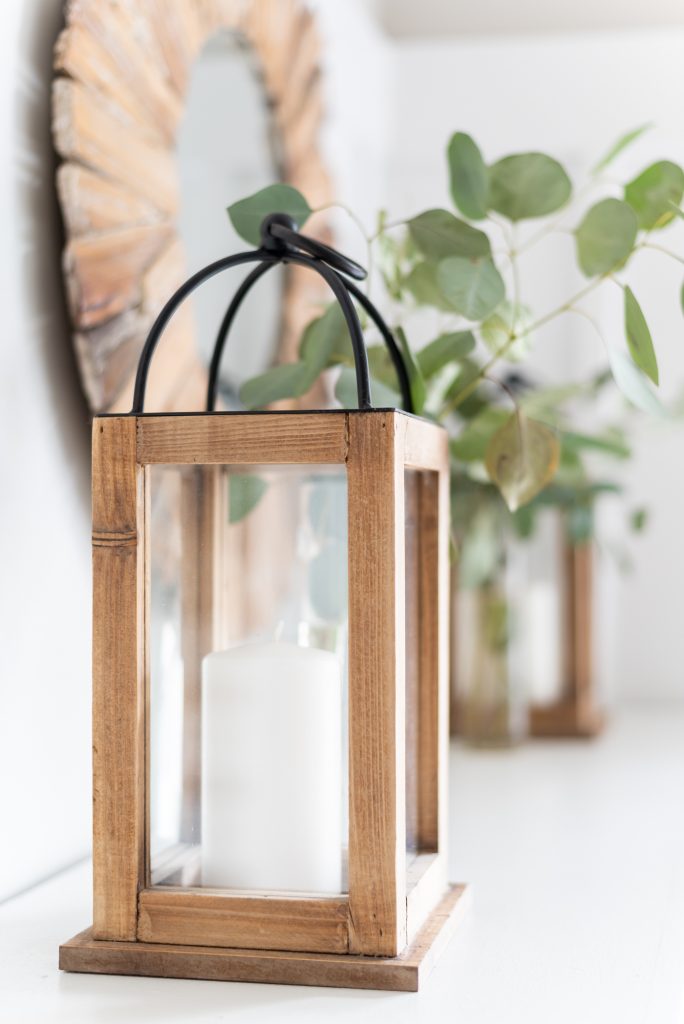 Wood and iron lantern