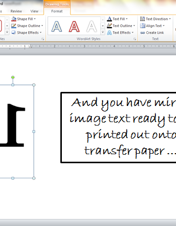 how-to-make-mirror-image-text-in-word