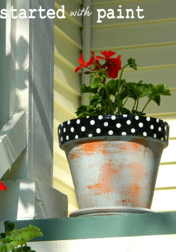 painted-planters-polka-dots