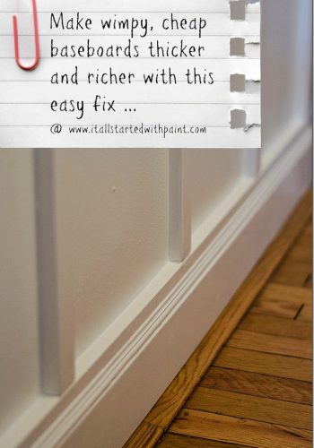 Baseboard DIY How To Make Bigger