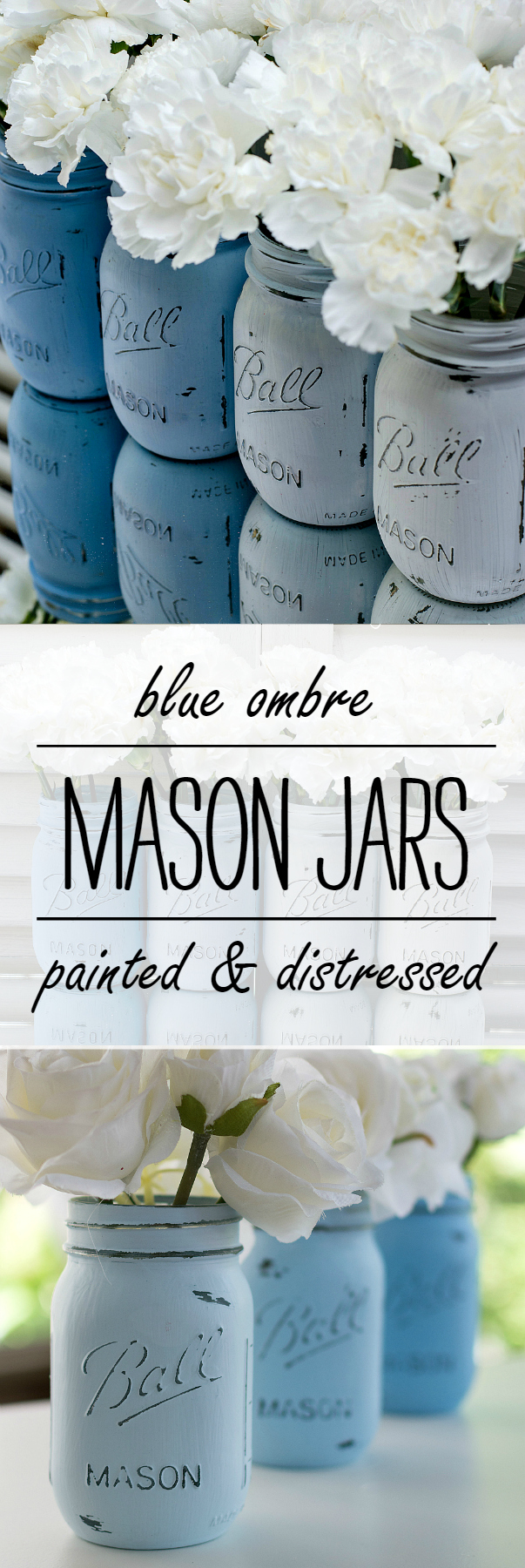 Ombre Mason Jars