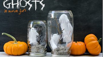 Halloween Craft with Mason Jars