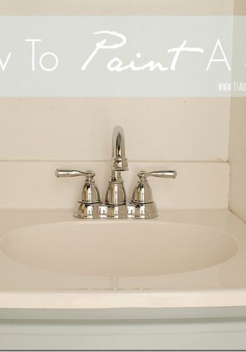 how to paint a sink
