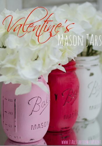 painted-mason-jars-red-pink-white