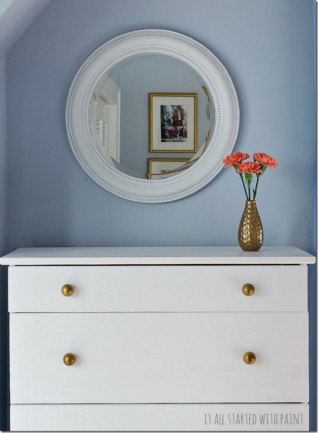 Ikea Tarva It All Started With Paint, White Dresser Brass Knobs
