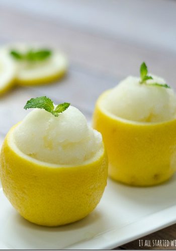 lemon sorbet recipe no ice cream maker