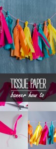 Tissue Paper Banner - It All Started With Paint