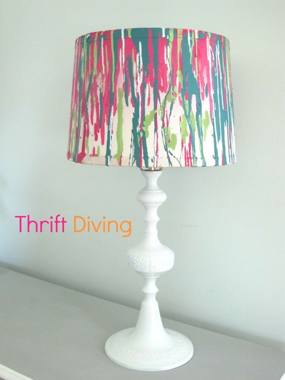 Paint Thrift Diving Jpg, Spray Painting A Glass Lamp Shade