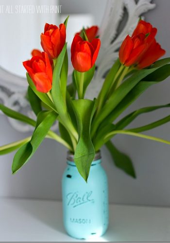 mason jar vase