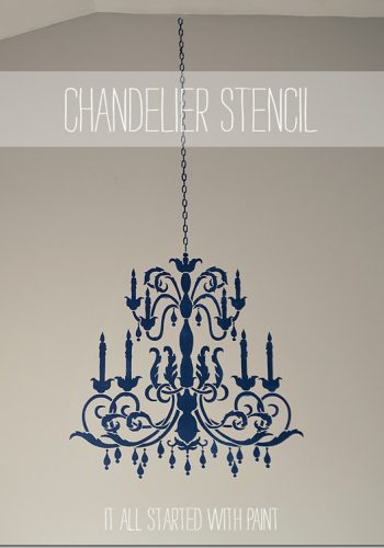 chandelier stencil