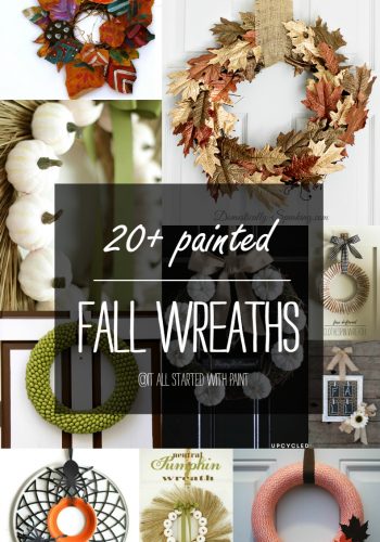 Fall Wreath Ideas with Paint