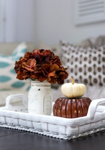 Blue and Brown Fall Decor
