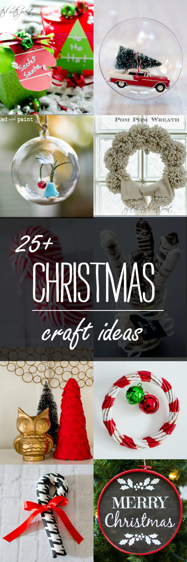 Christmas Craft  Ideas 25 Homemade  Christmas Crafts 