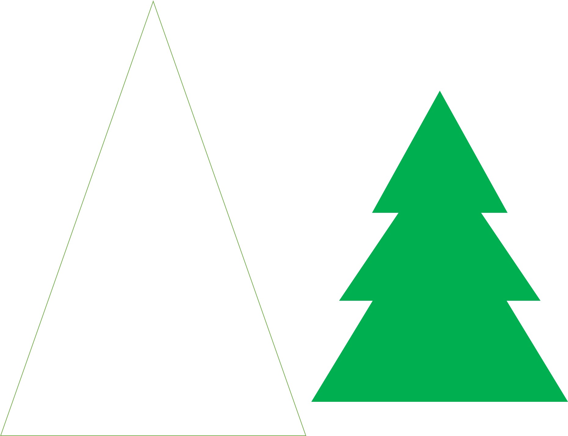 Paper Christmas Tree Template It All Started With Paint