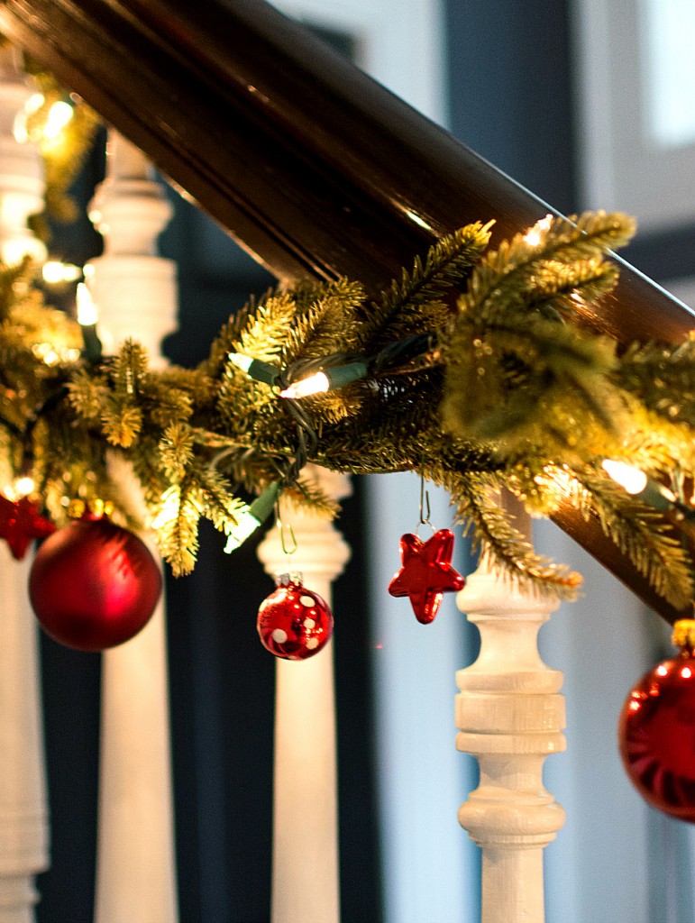 Decorating Garland With Ornaments It All Started With Paint