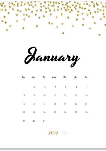 Free Calendar Page 2017