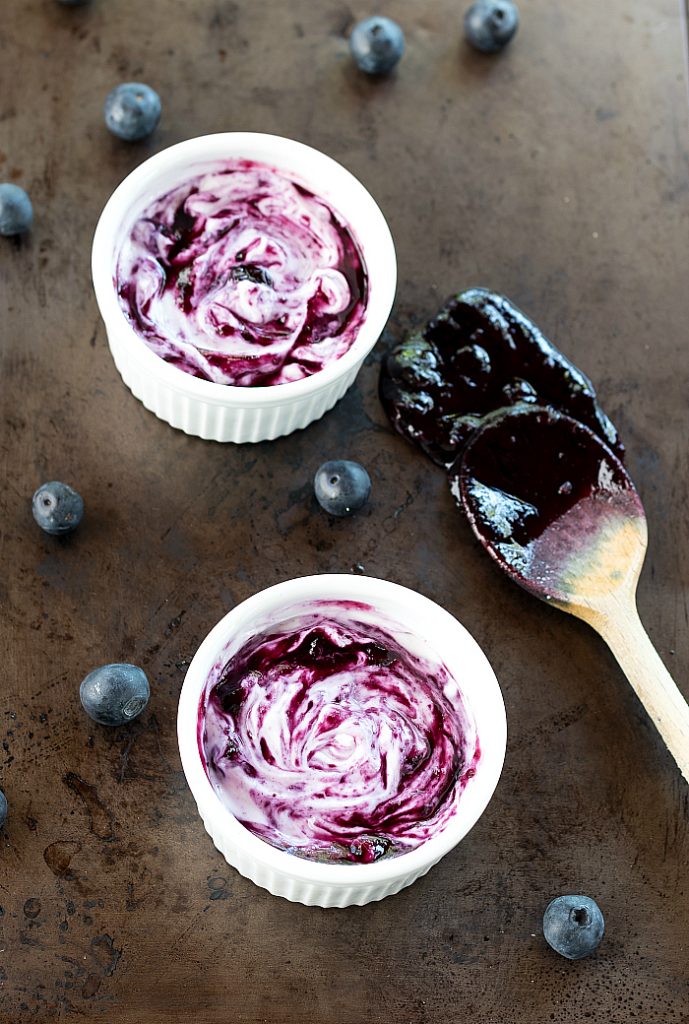 Weight Watchers Greek Yogurt with Blueberry Sauce - It All Started With