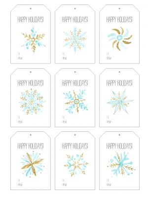 Free Printable Holiday Gift Tags - It All Started With Paint