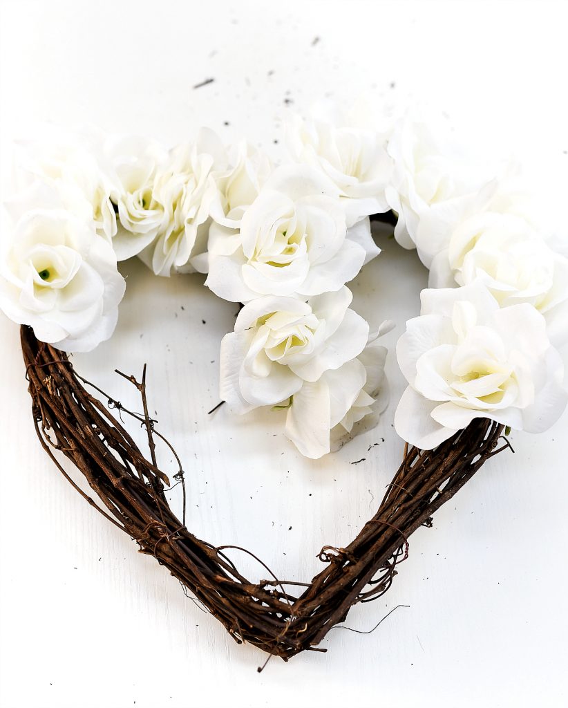 White Rose Valentine Heart Wreath It All Started With Paint