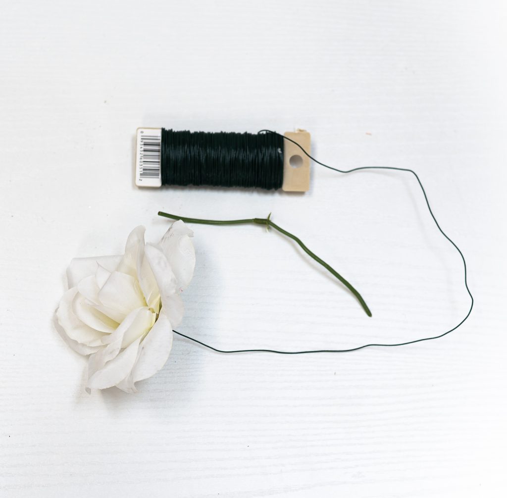 How To Make Embroidery Hoop Wreath With Faux Eucalyptus & White Roses.