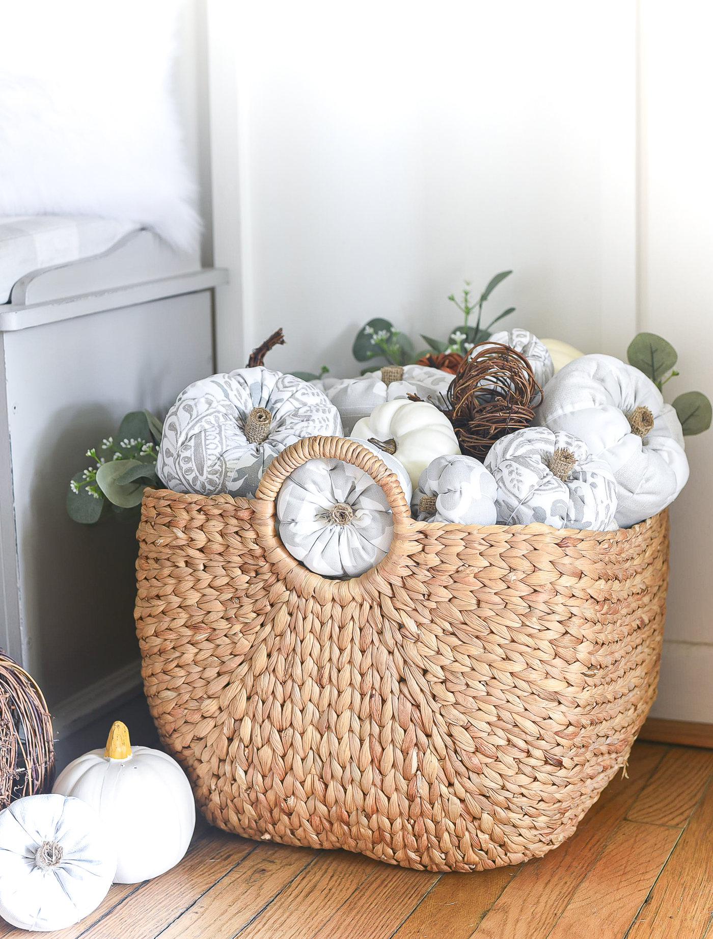 Fabric Pumpkins -Stuffed Pumpkins - DIY Fabric Pumpkins - How To Make Fabric Stuffed Pumpkins