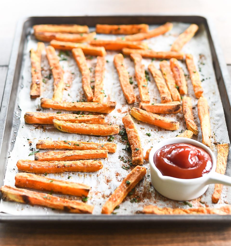 Sweet Potato Fries - Recipe on how to make Sweet Potato Fries.