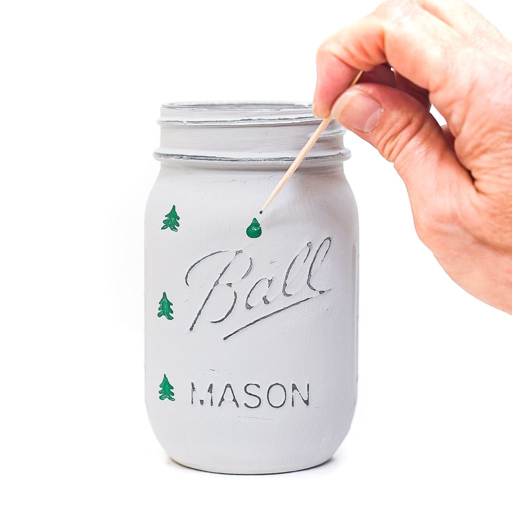 Snowflake Mason Jars - It All Started With Paint