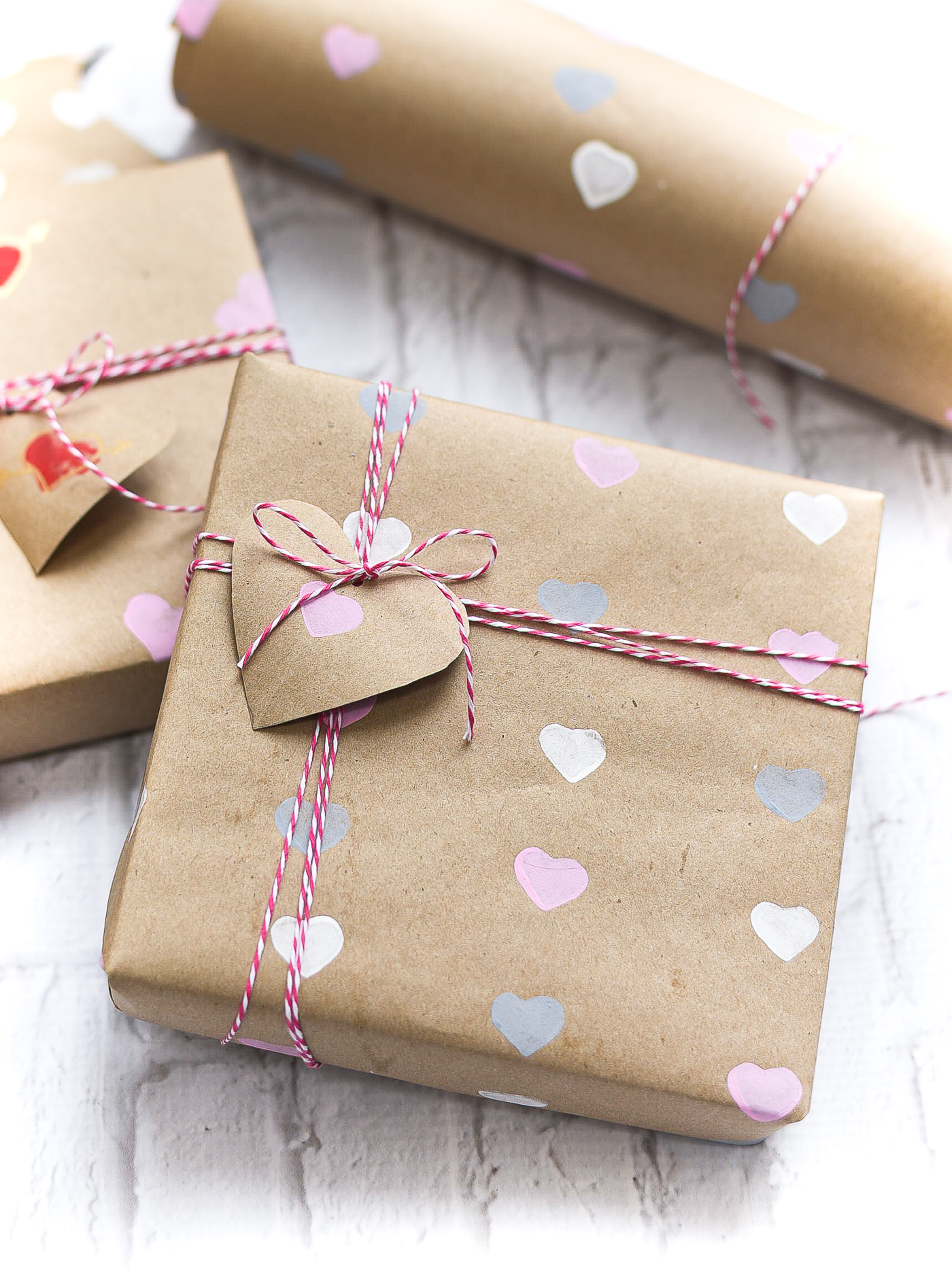 Valentine's Day Wrapping Paper DIY - It All Started With Paint