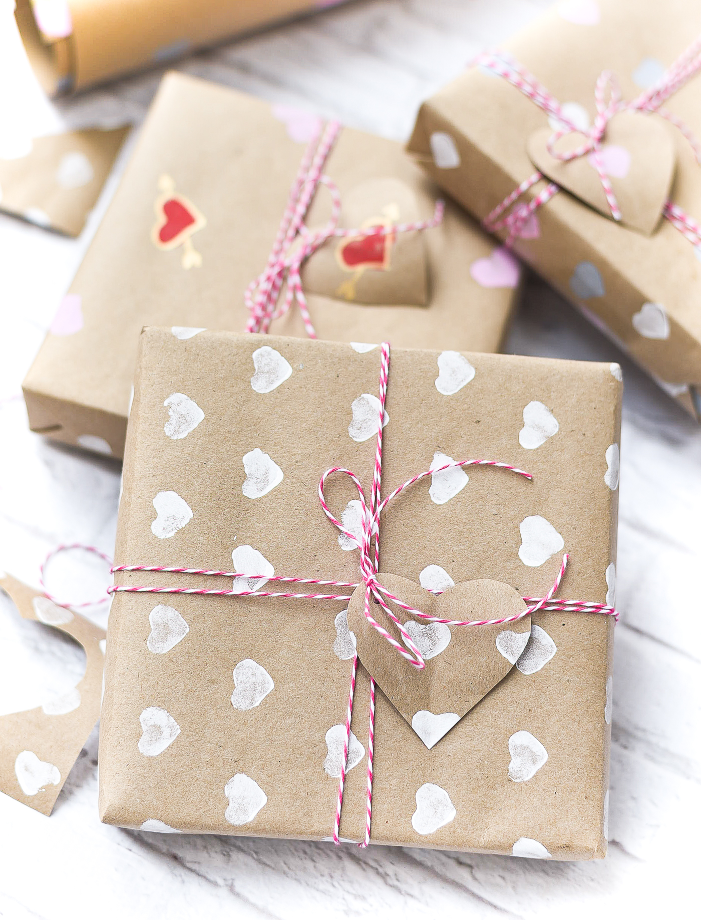 Valentine's Day Wrapping Paper DIY - It All Started With Paint